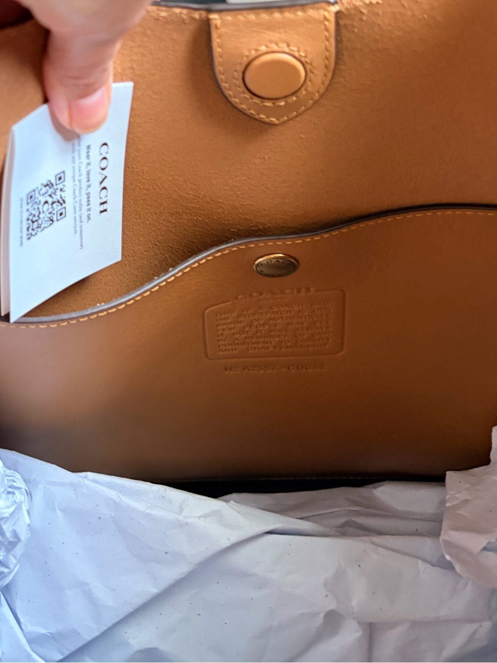 Coach Brooklyn Shoulder Bag 39 Honey Brown - Picture 16 of 17